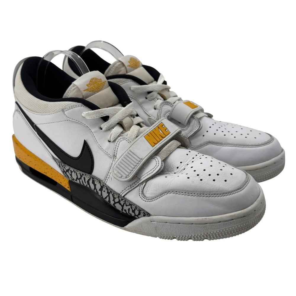 Jordan Legacy 312 Low Mens 14 White University Gold CD7069-107 Elephant Print